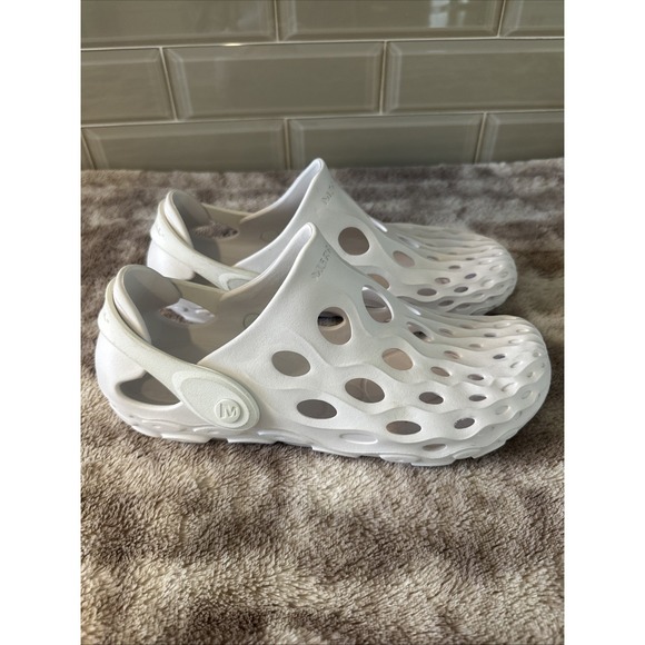Merrell Womens White Hydro Moc Water Shoes Slip-On Clogs Size 7 New - Picture 2 of 9